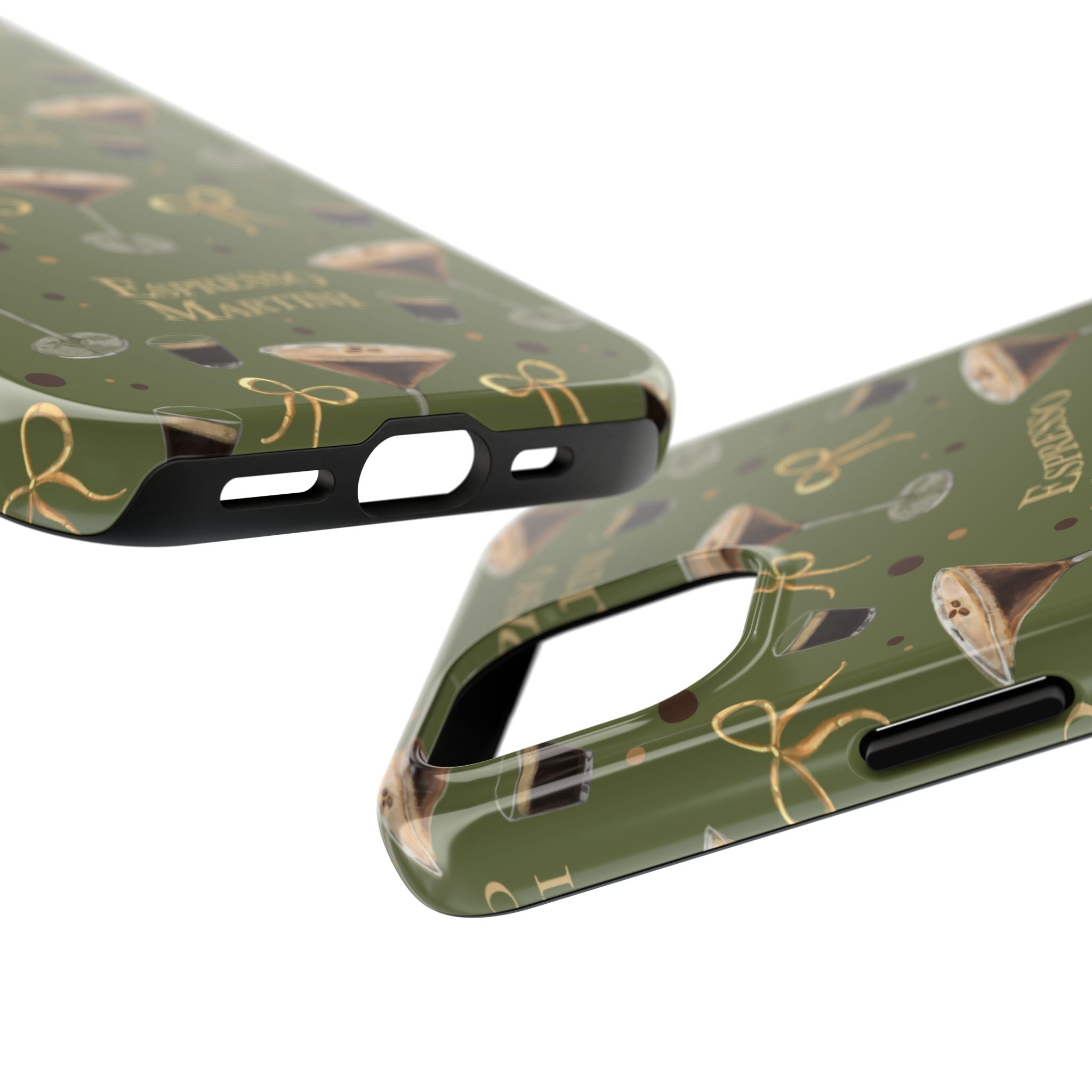 Espresso Martini Tough Phone Case — Olive Green Espresso Collection Inspired Design