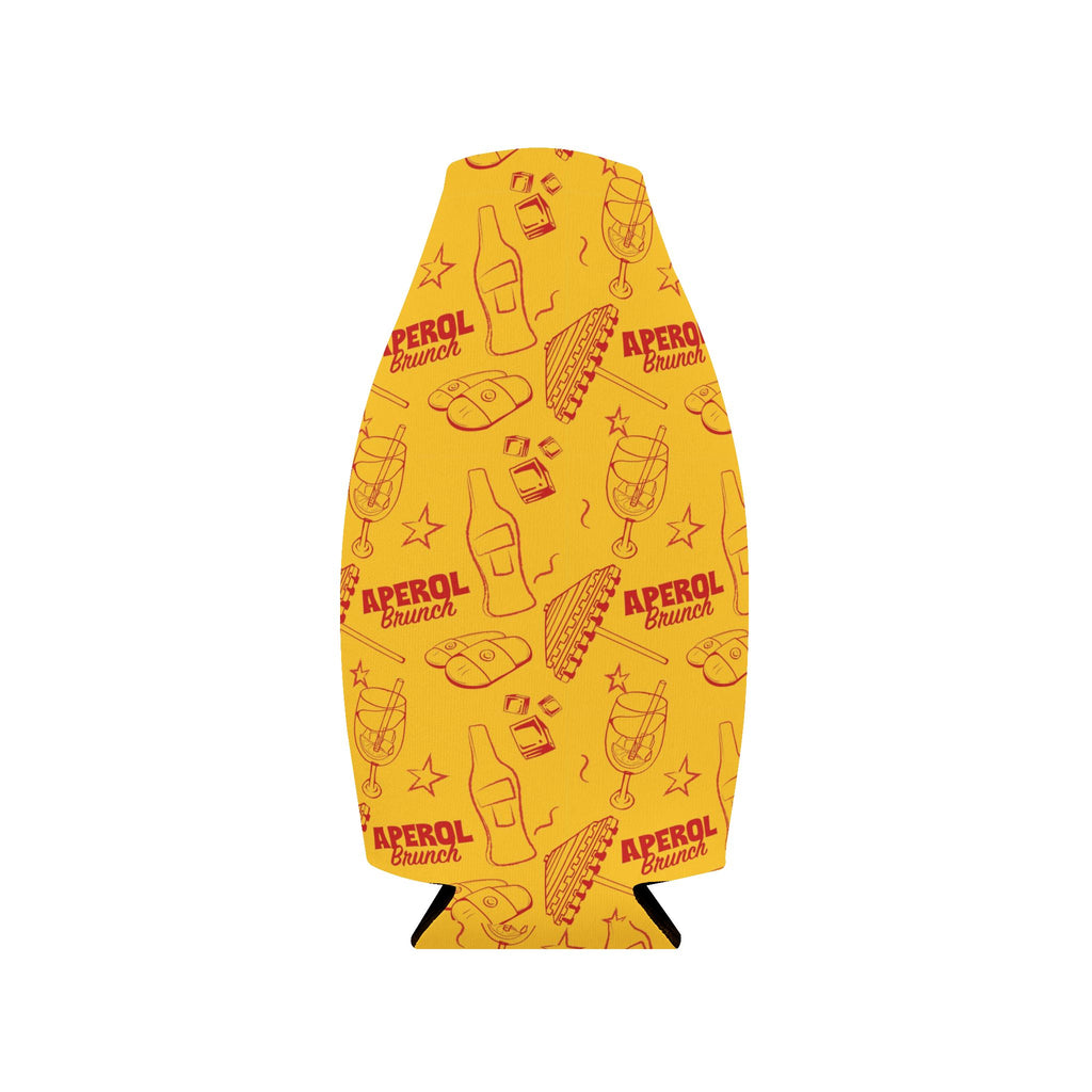 Aperol Brunch Zip-Up Bottle Cooler Sleeve - Aperol Yellow Collection Inspired Design