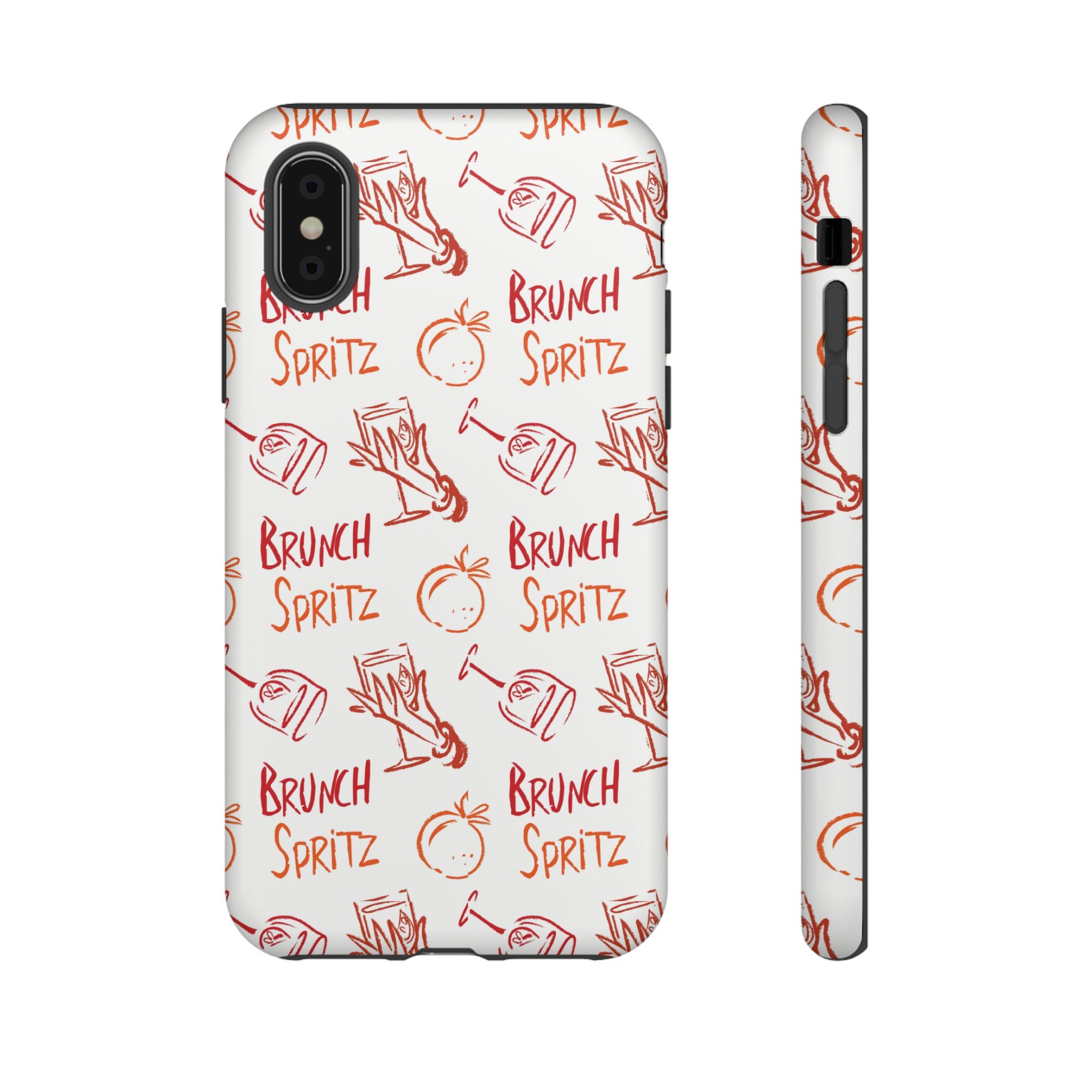 Brunch Spritz Phone Case — Red & Orange Aperol Inspired Design