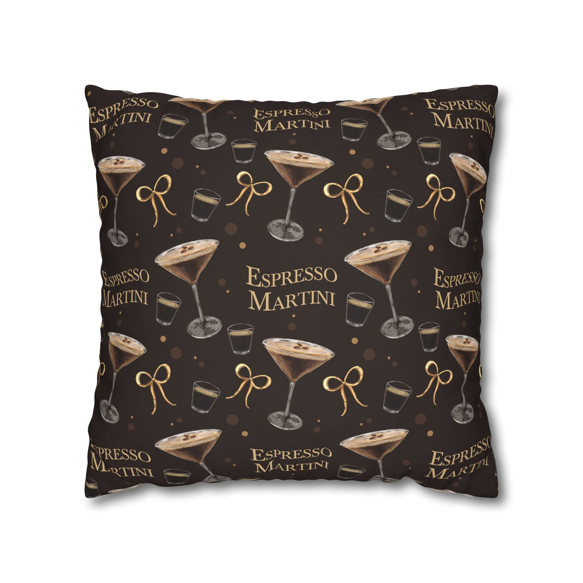 Espresso Martini Pillowcase — Dark Brown Espresso Collection Inspired Design