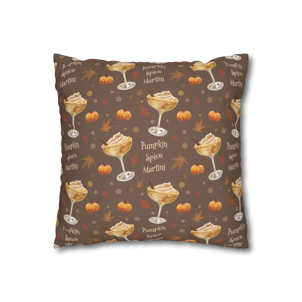 Pumpkin Spice Martini Pillowcase — Brown Pumpkin Collection Inspired Design