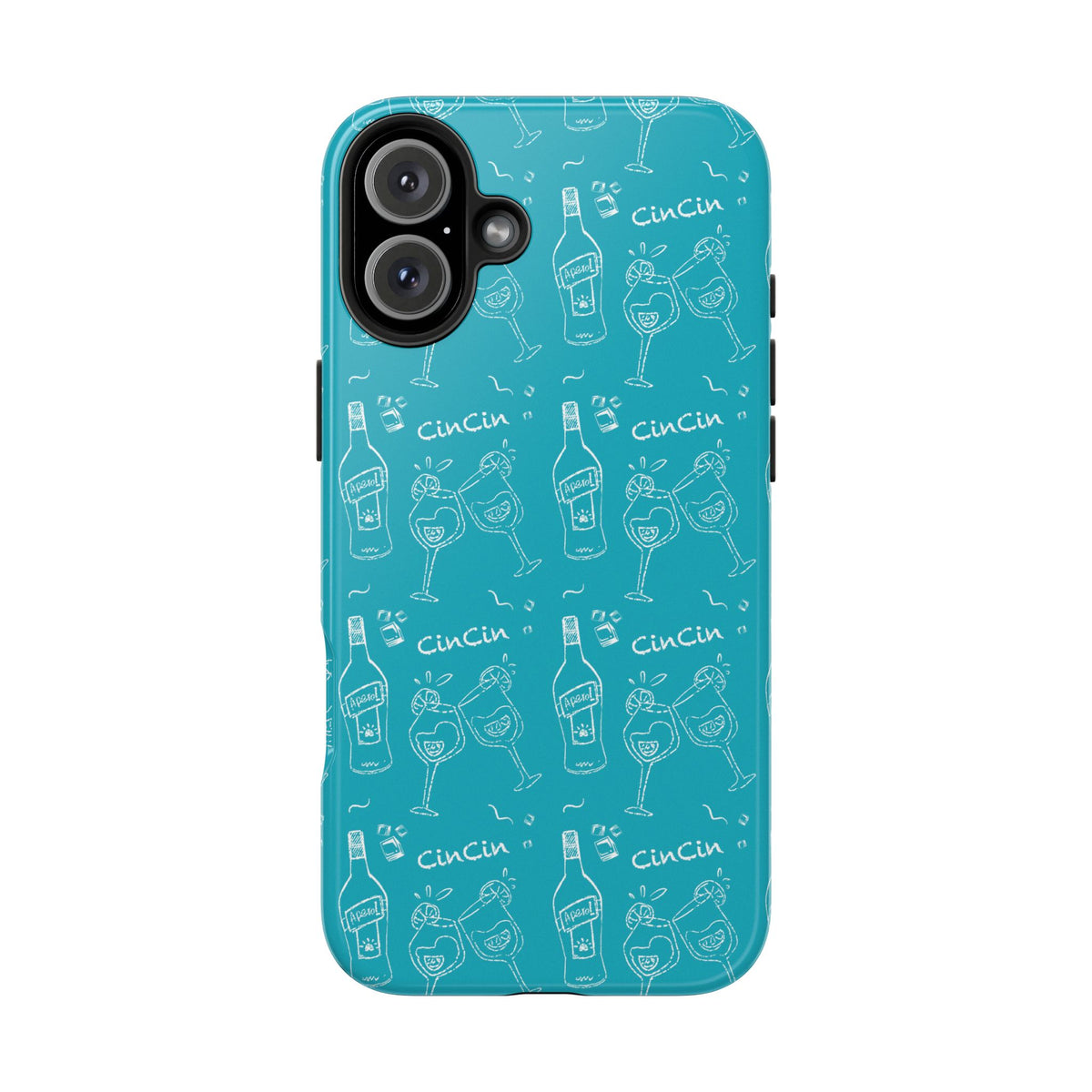 Cin Cin Spritz Tough Phone Case — Turquoise CinCin Brunch Collection Inspired Design