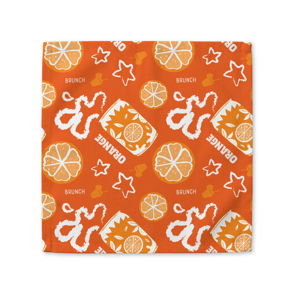 Orange Brunch Napkin – Aperol Inspired Citrus Print