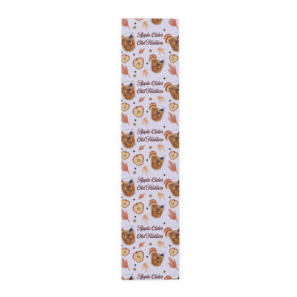 Apple Cider Old Fashioned Table Runner — Light Violet Apple Cider Collection Inspired Design