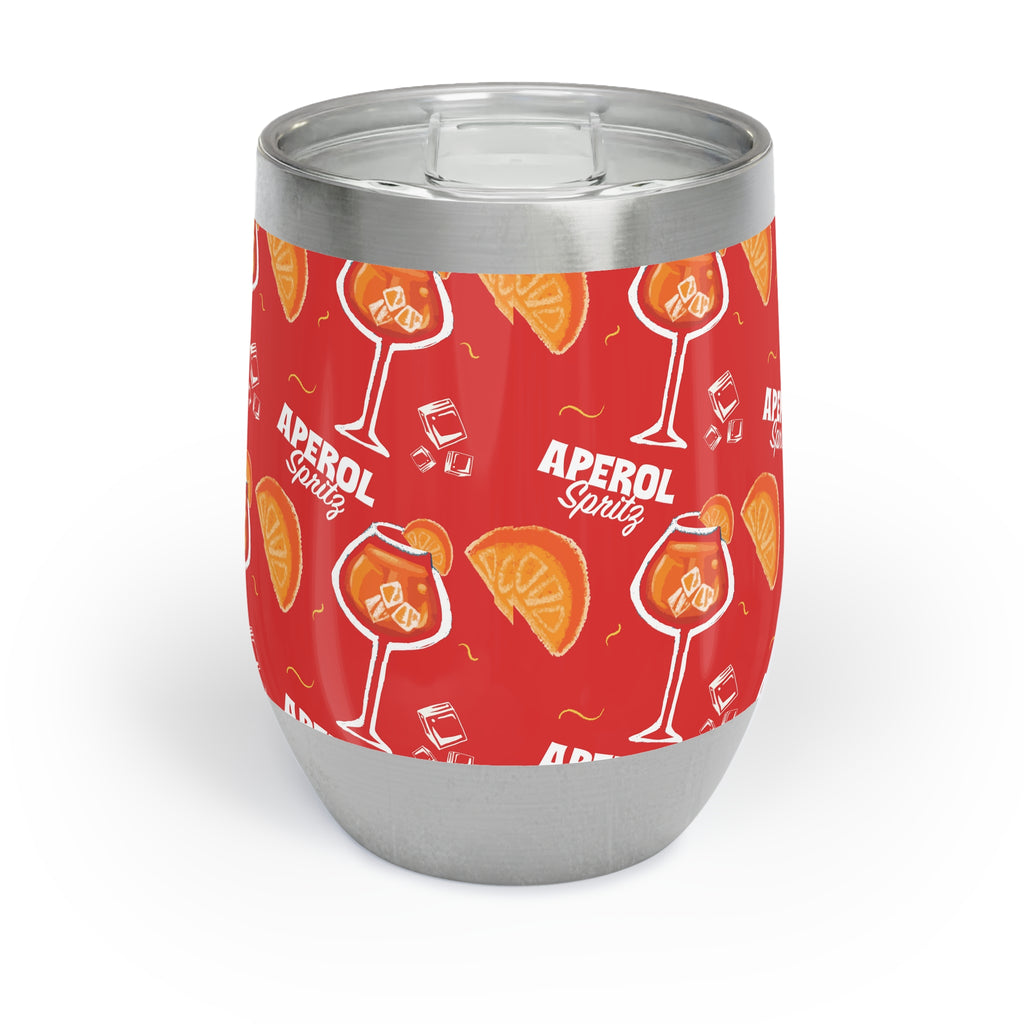 Aperol Spritz Wine Tumbler — Red Aperol Inspired Design