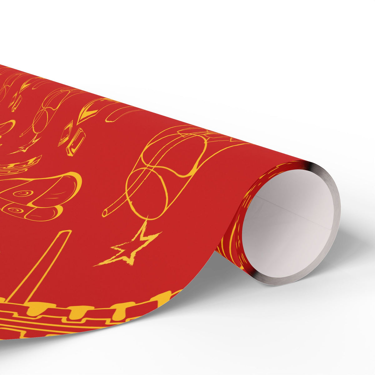 Aperol Brunch Peel Wrapping Paper Roll — Red Brunch Collection Inspired Design