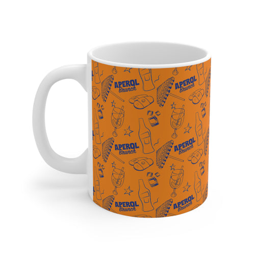 Aperol Brunch 11oz Coffee Mug — Orange Brunch Collection Inspired Design