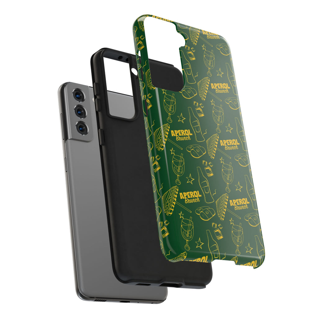 Aperol Brunch Tough Phone Case — Green Aperol Inspired Cover