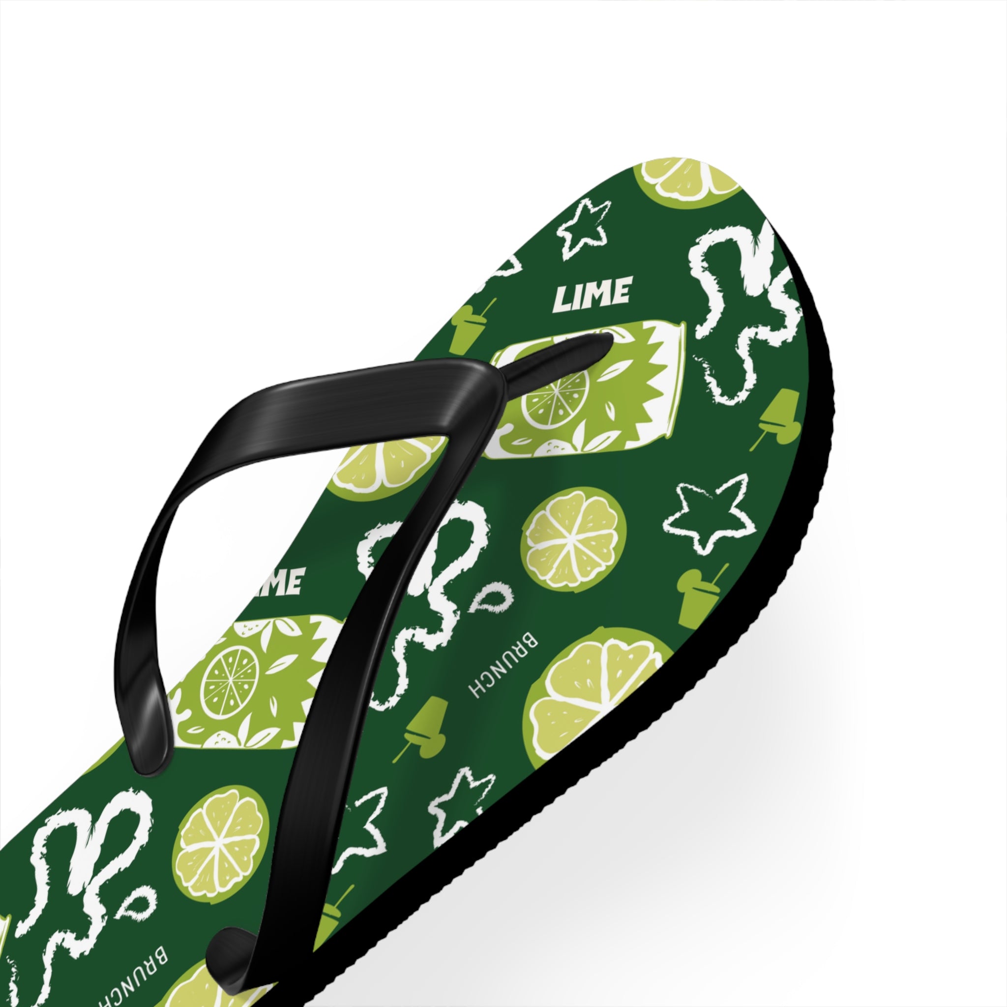 Lime Fruit Brunch Flip Flops – Lime Brunch Collection Inspired Design
