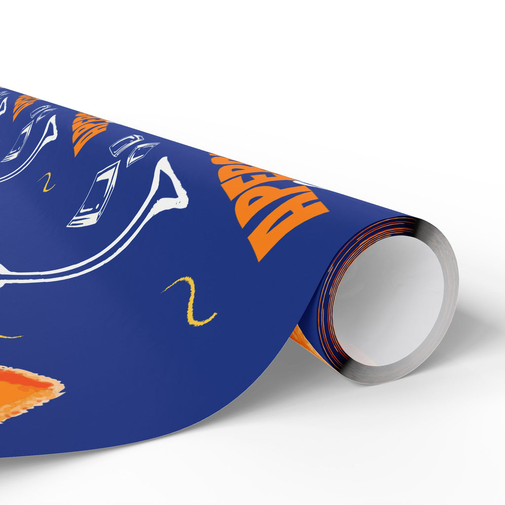Aperol Spritz Peel Wrapping Paper Roll — Blue Spritz Collection Inspired Design