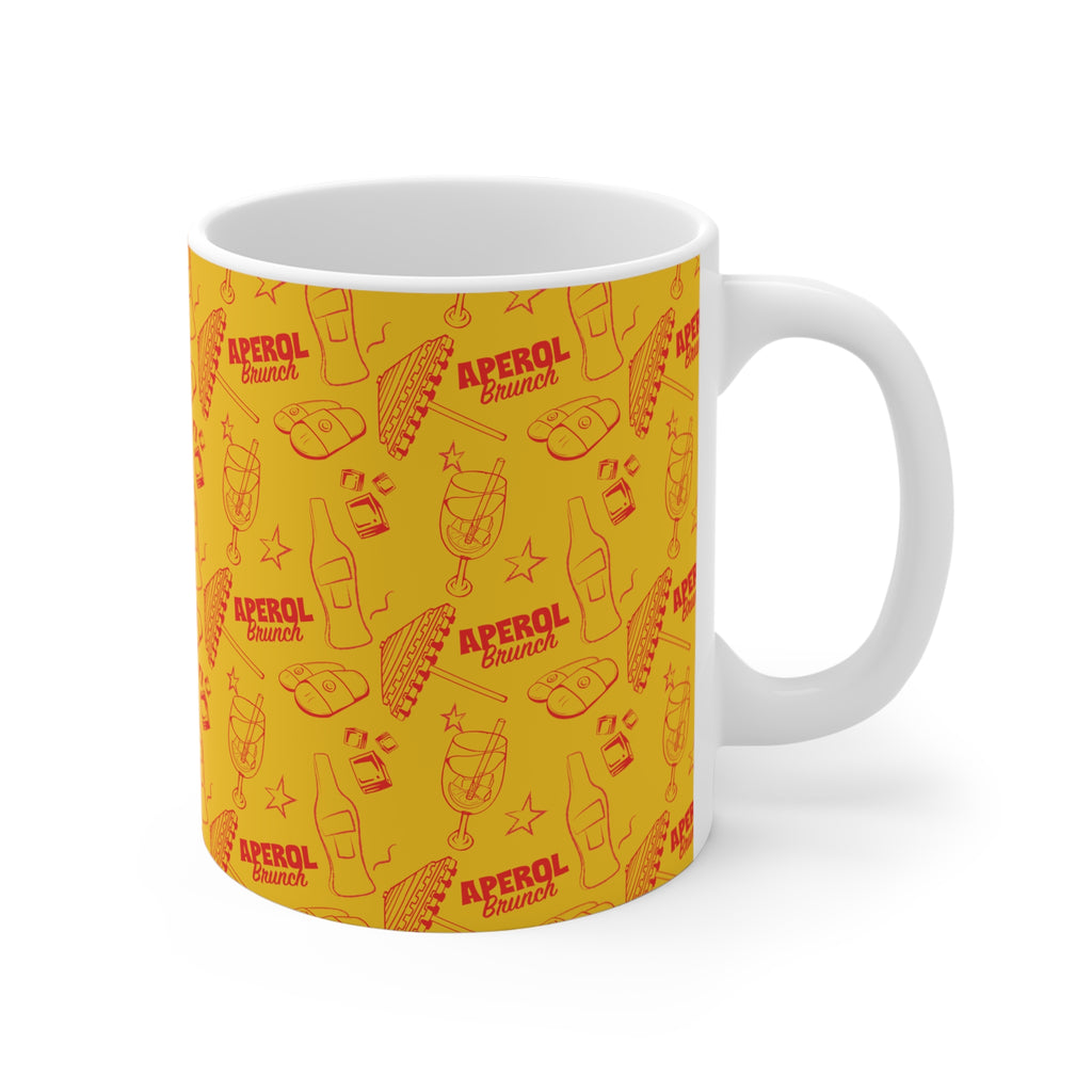 Aperol Brunch 11oz Coffee Mug — Aperol Yellow Collection Inspired Design