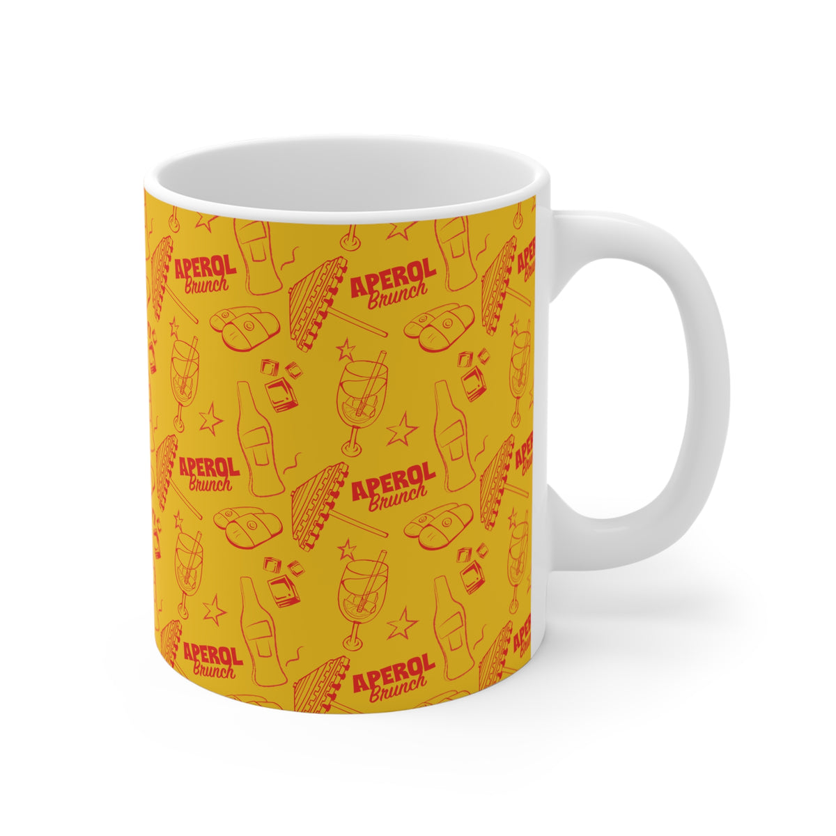 Aperol Brunch 11oz Coffee Mug — Aperol Yellow Collection Inspired Design