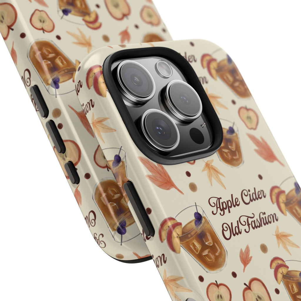 Apple Cider Old Fashioned Tough Phone Case – Beige Apple Cider Collection Inspired Design