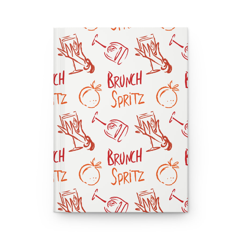 Brunch Spritz Hardcover Journal — White Brunch Collection Inspired Design
