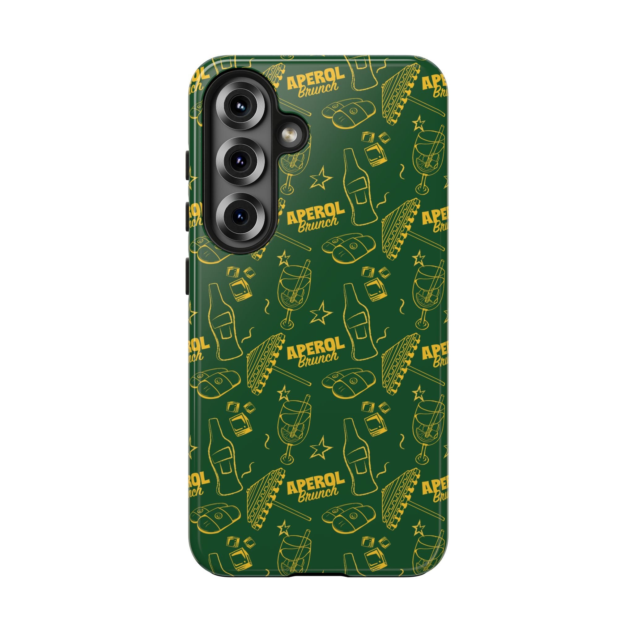 Aperol Brunch Tough Phone Case — Citrus Cocktail Protective Cover