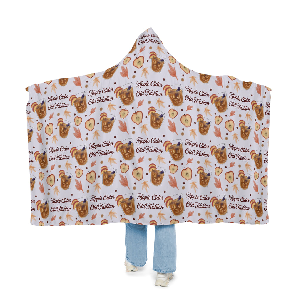 Apple Cider Old Fashion Hooded Throw Blanket – Light Violet Apple Cider Collection Inspired Design