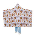 Apple Cider Old Fashion Hooded Throw Blanket – Light Violet Apple Cider Collection Inspired Design