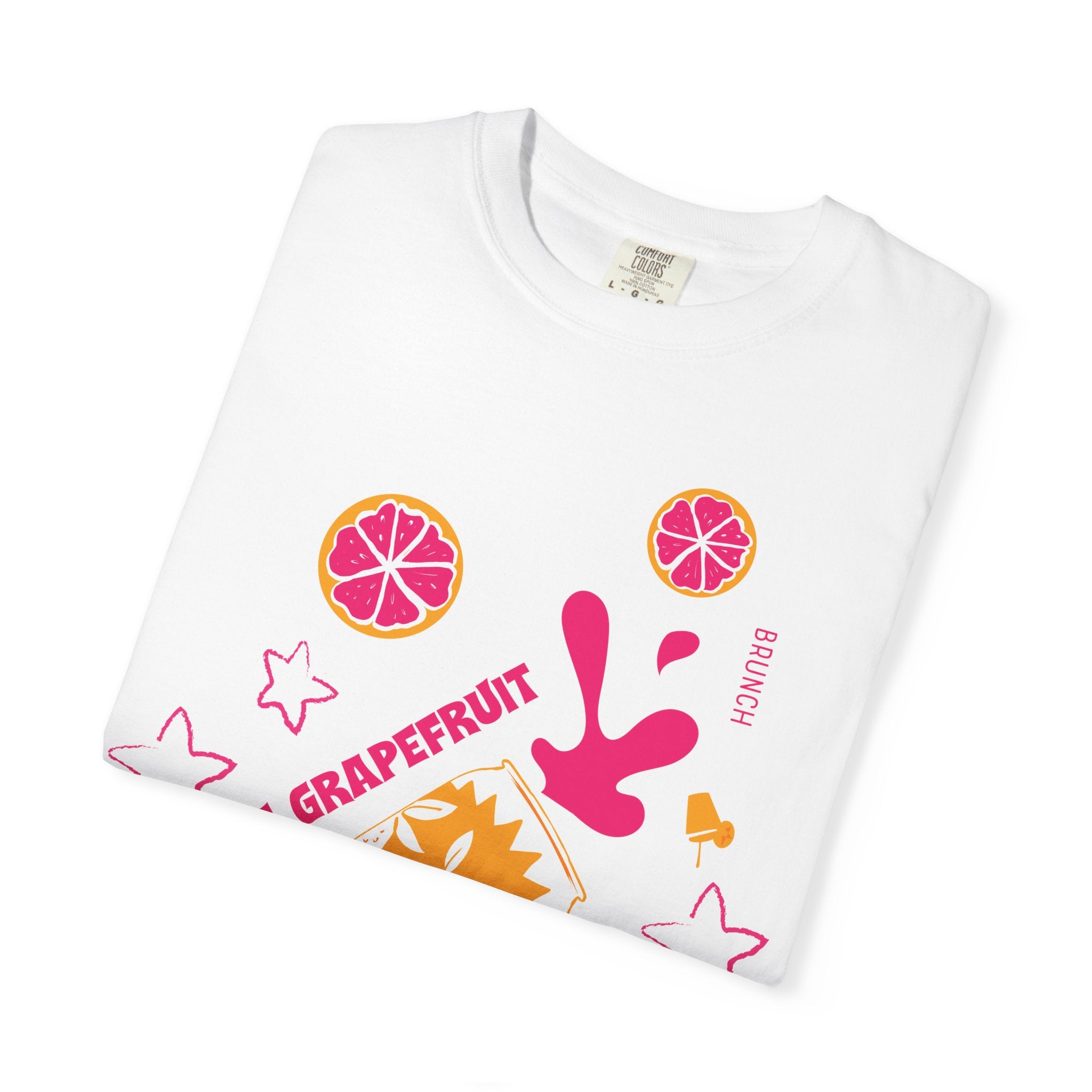 Pink Grapefruit Brunch T-Shirt — Citrus Splash Graphic Tee