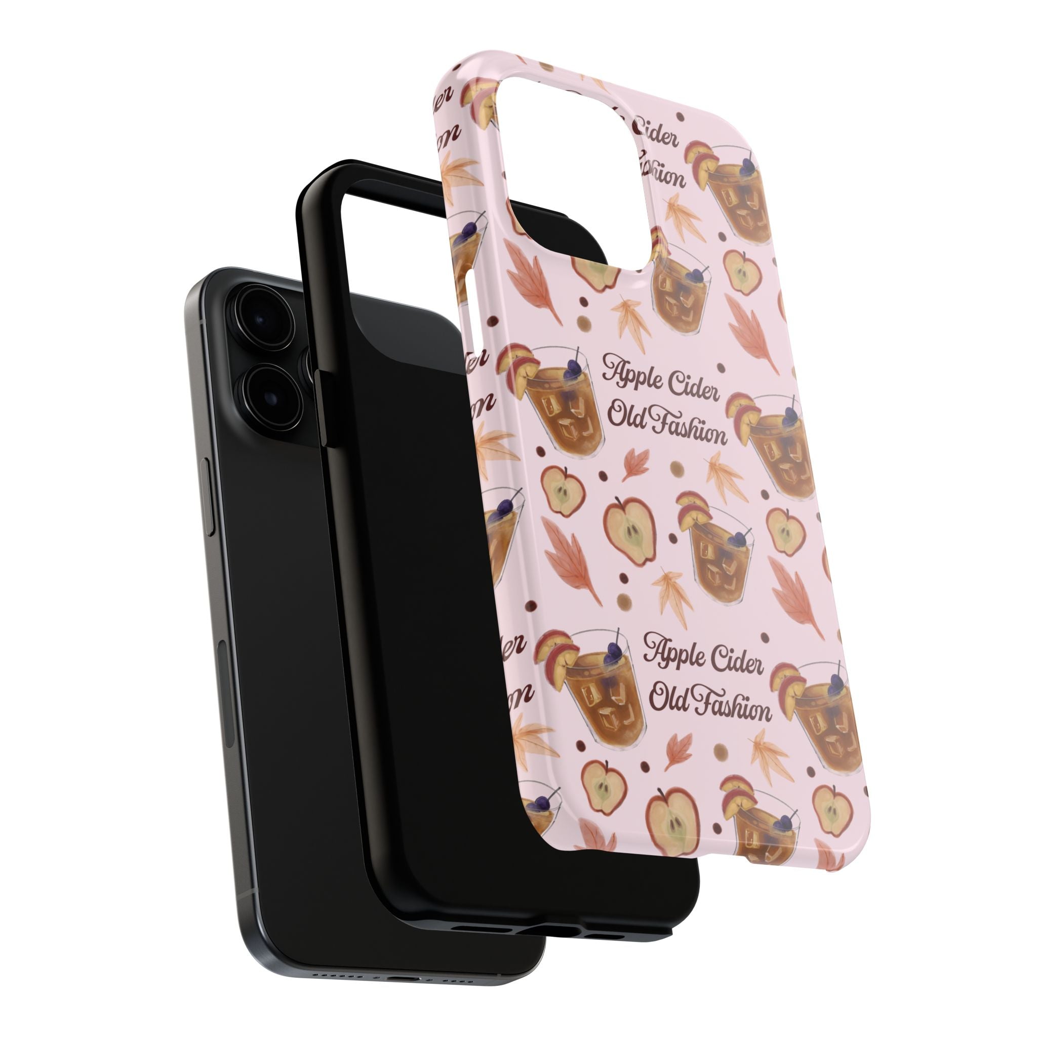 Apple Cider Old Fashioned Tough Phone Case – Light Pink Apple Cider Collection Inspired Design