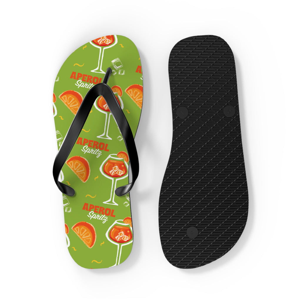 Aperol Spritz Flip Flops – Green Spritz Collection Inspired Design