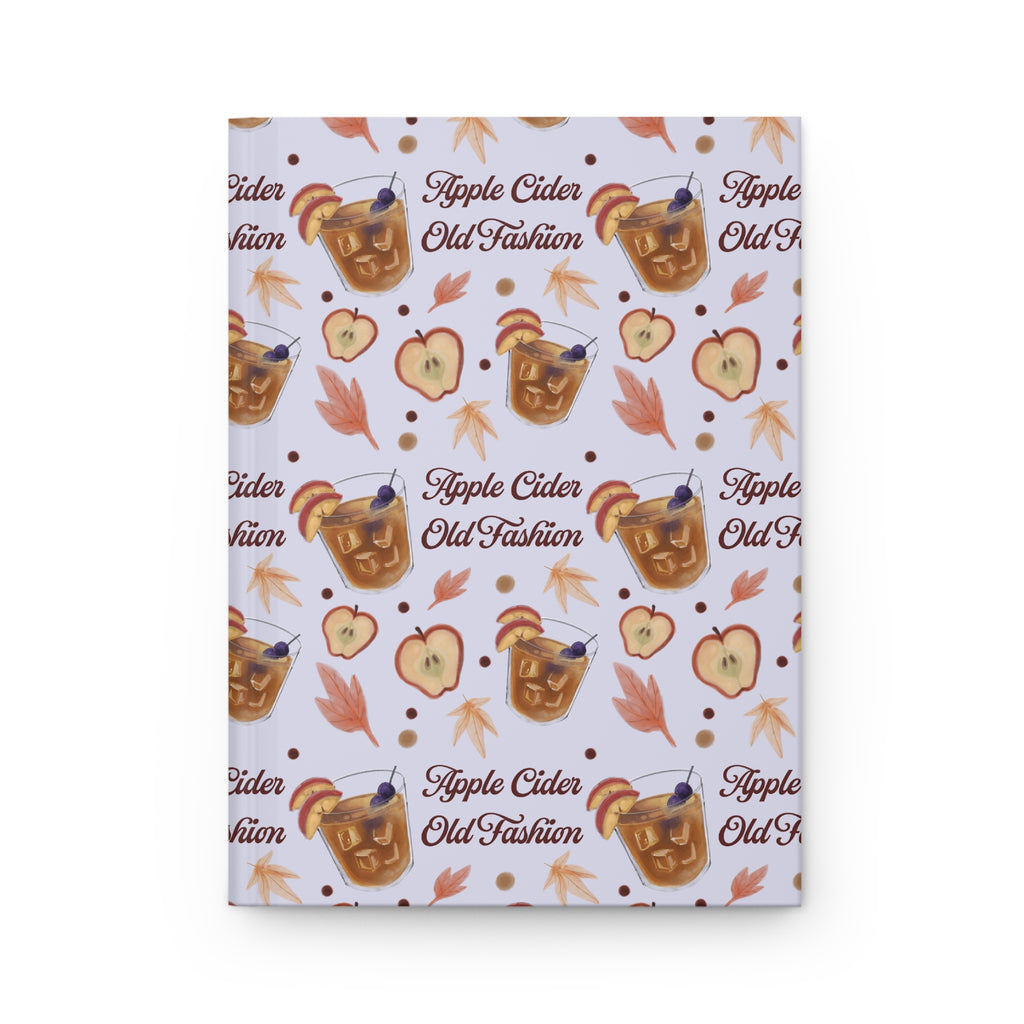 Apple Cider Old Fashioned Hardcover Journal — Light Violet Apple Cider Collection Inspired Design