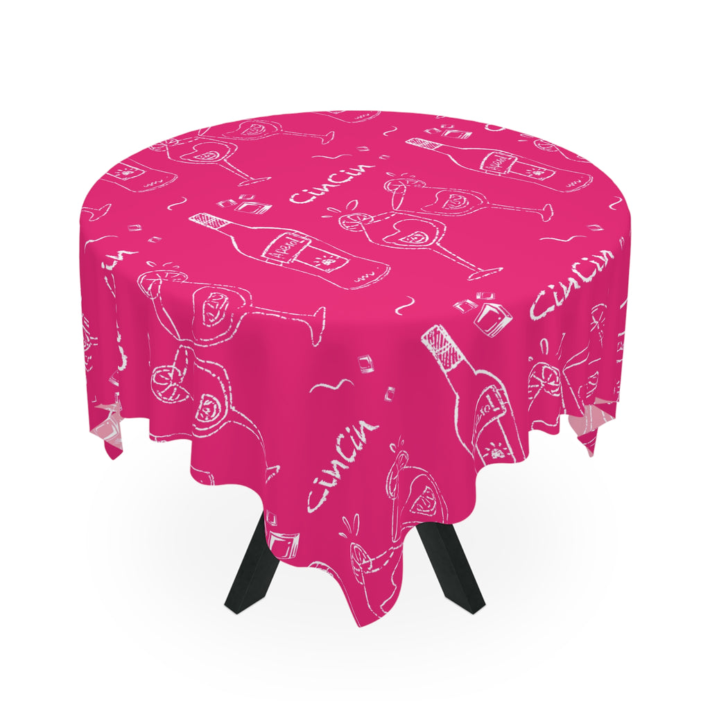 Cin Cin Tablecloth — Pink Cin Cin Collection Inspired Design