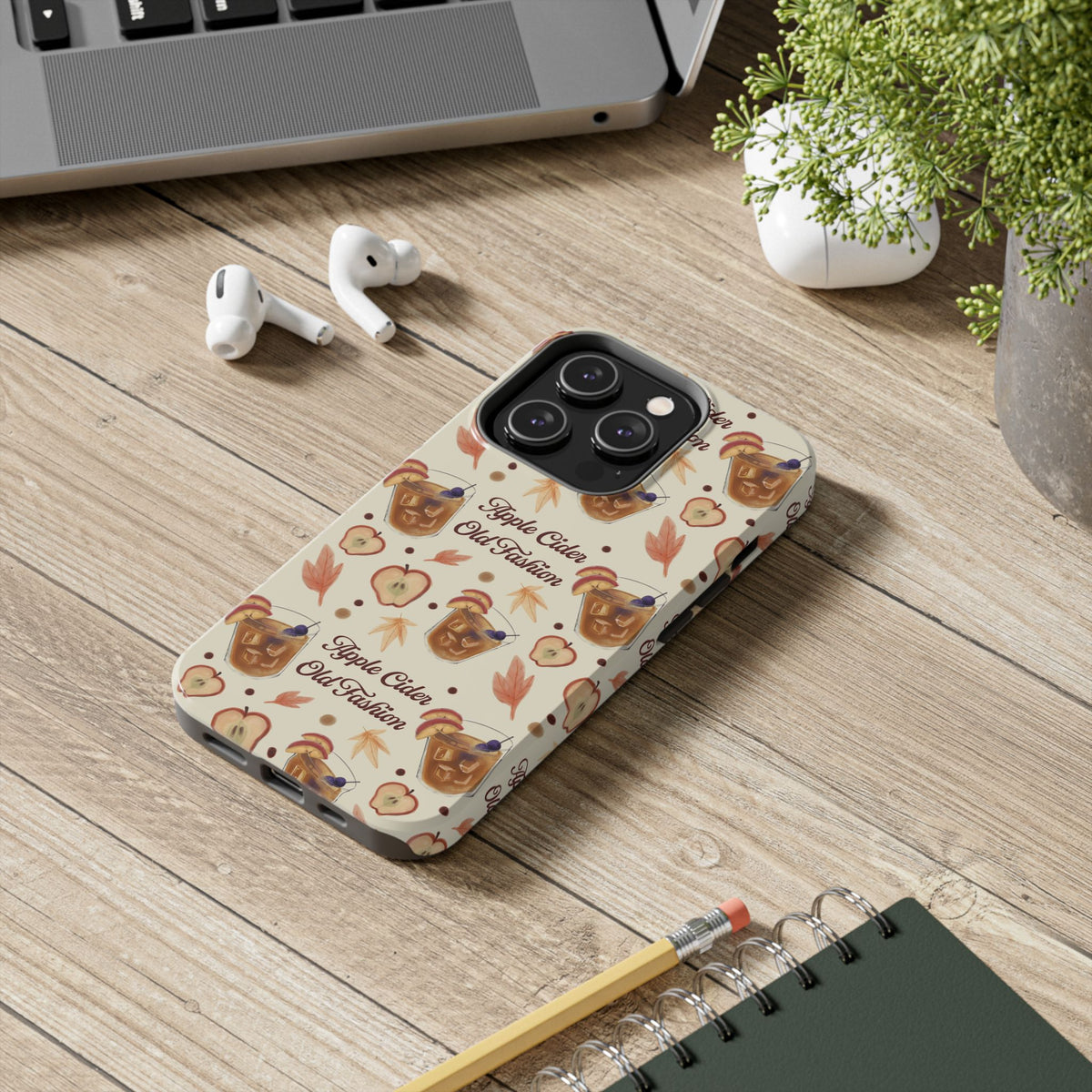 Apple Cider Old Fashioned Tough Phone Case – Beige Apple Cider Collection Inspired Design