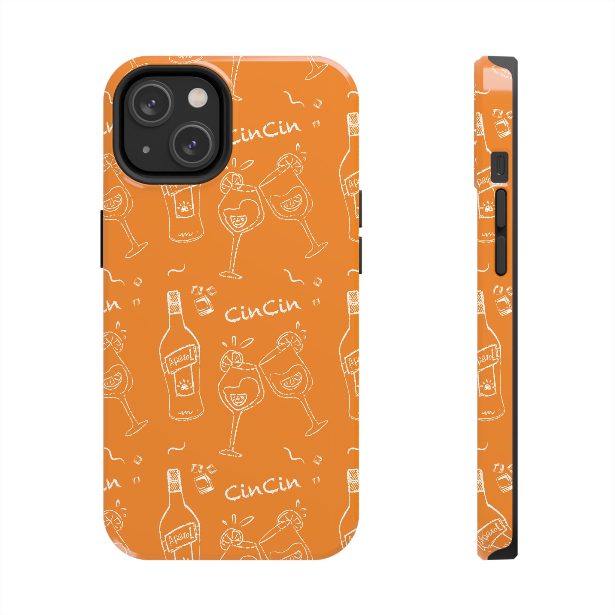 Cin Cin Spritz Tough Phone Case — Orange Citrus Cocktail Pattern