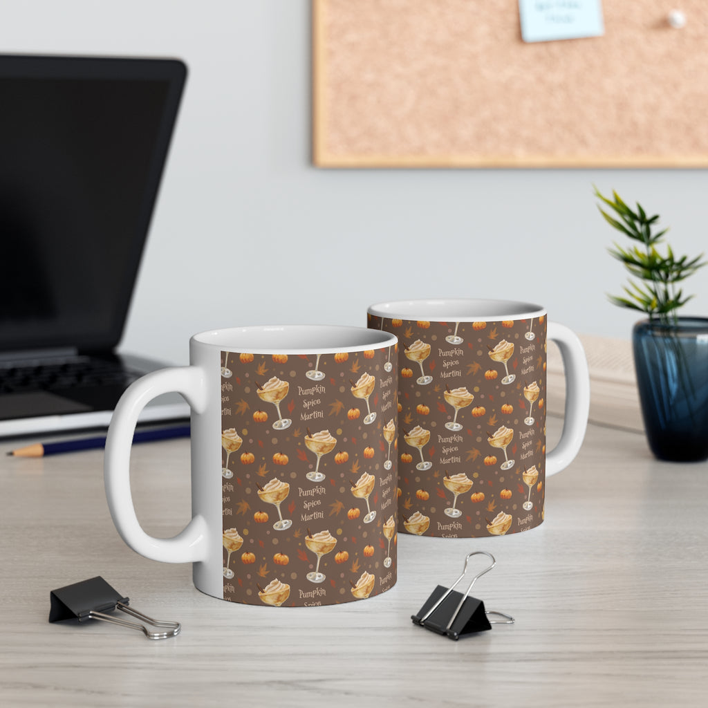 Pumpkin Spice Martini 11oz Mug — Brown Pumpkin Collection Inspired Design
