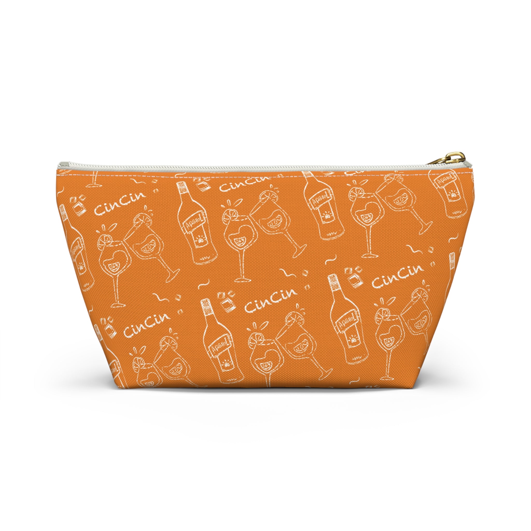 Cin Cin Cocktail Accessory Pouch — Orange Aperol Inspired Design
