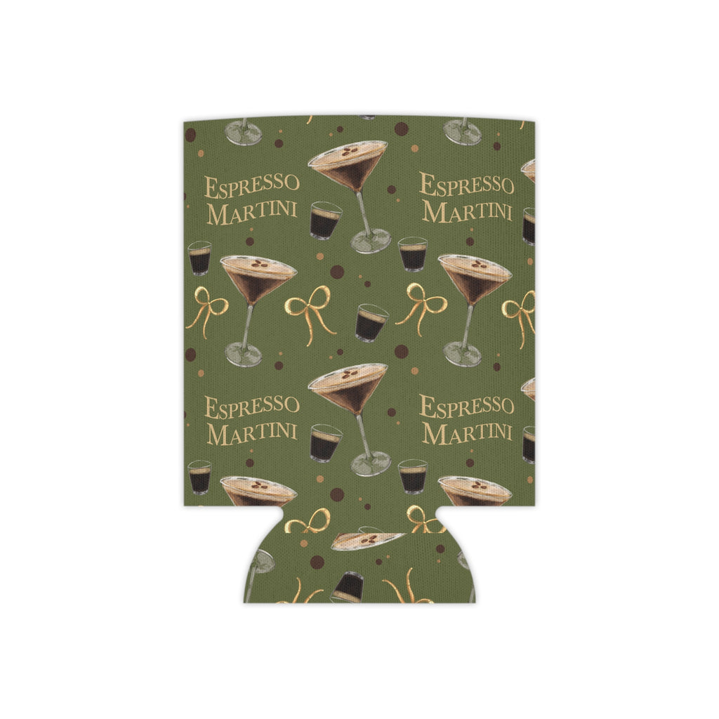 Espresso Martini Can Cooler — Olive Green Espresso Collection Inspired Design