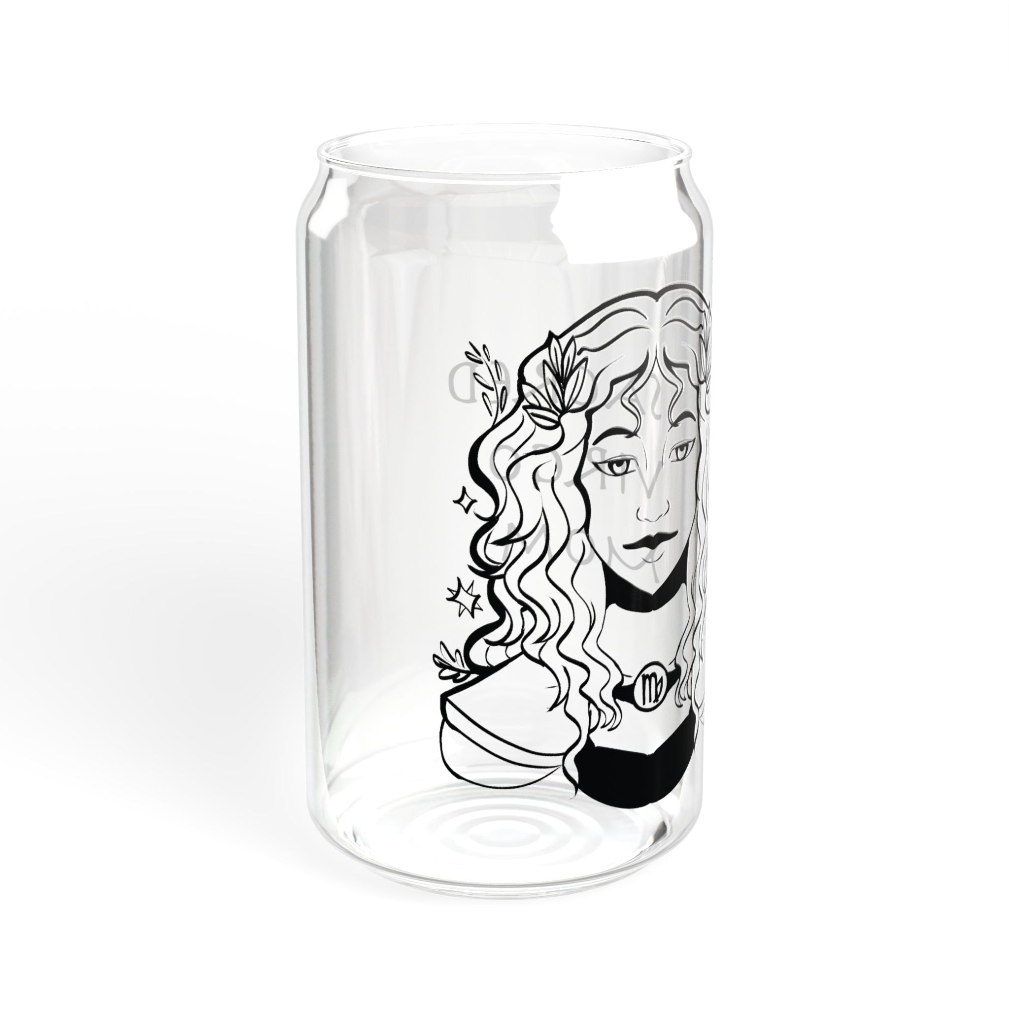 Virgo Mom Gift – Zodiac 16oz Glass Cup for Mom | Astrology Sipper Glass