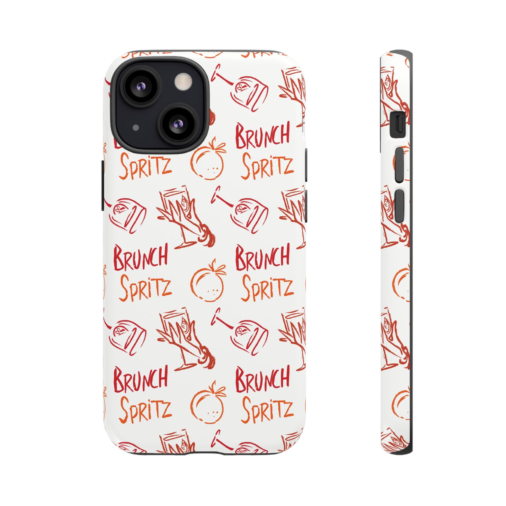 Brunch Spritz Phone Case — Red & Orange Aperol Inspired Design
