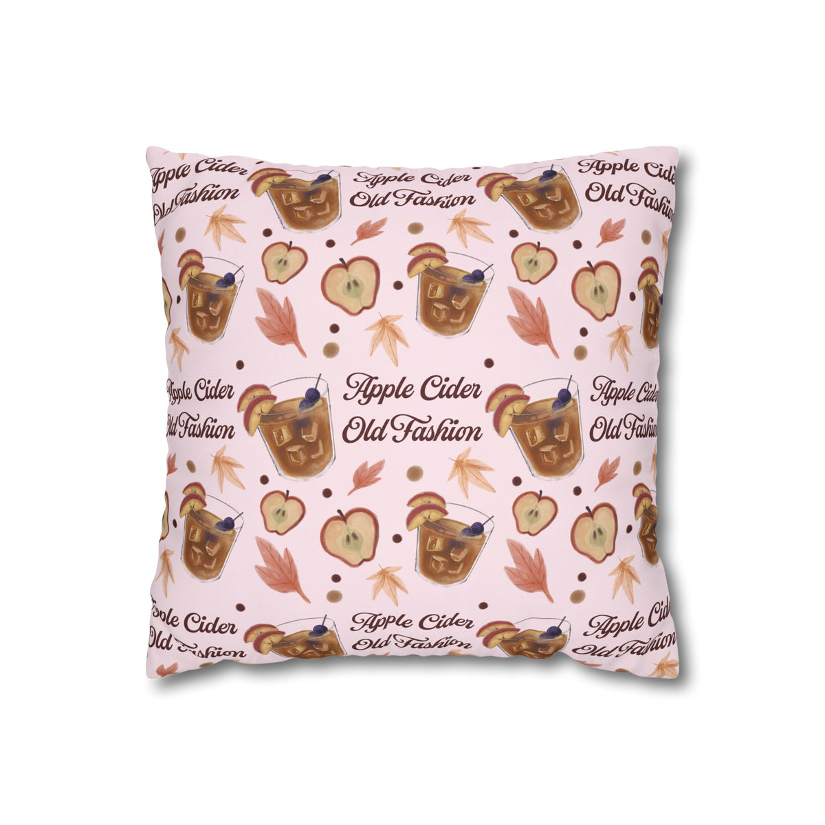 Apple Cider Old Fashion Pillowcase — Light Pink Apple Cider Collection Inspired Design