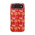 Aperol Spritz Tough Phone Case — Red Cocktail Pattern Protective Cover