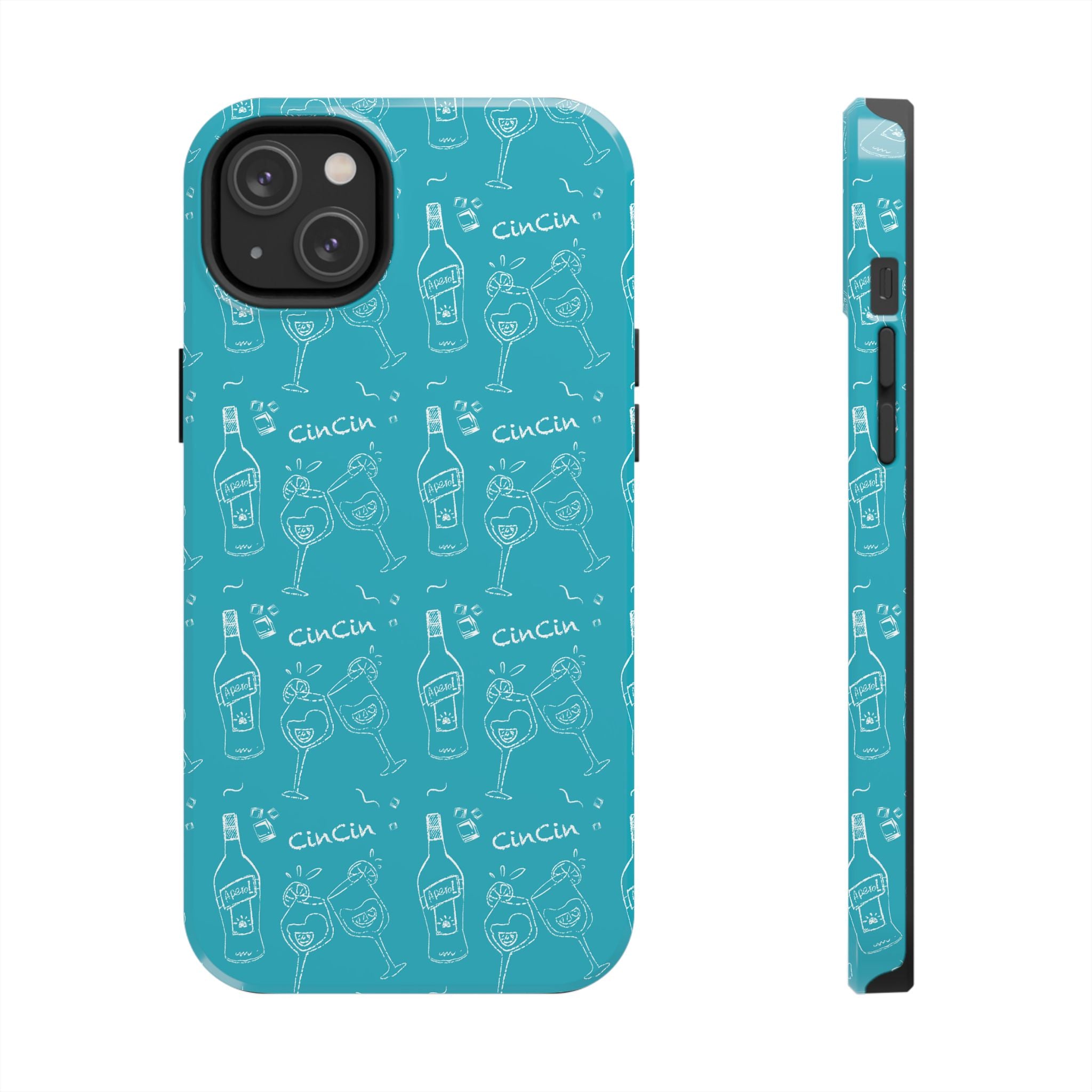 Cin Cin Spritz Tough Phone Case — Turquoise CinCin Brunch Collection Inspired Design