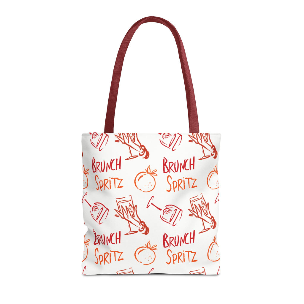 Brunch Spritz Pattern Tote Bag - Citrus All-Over Print