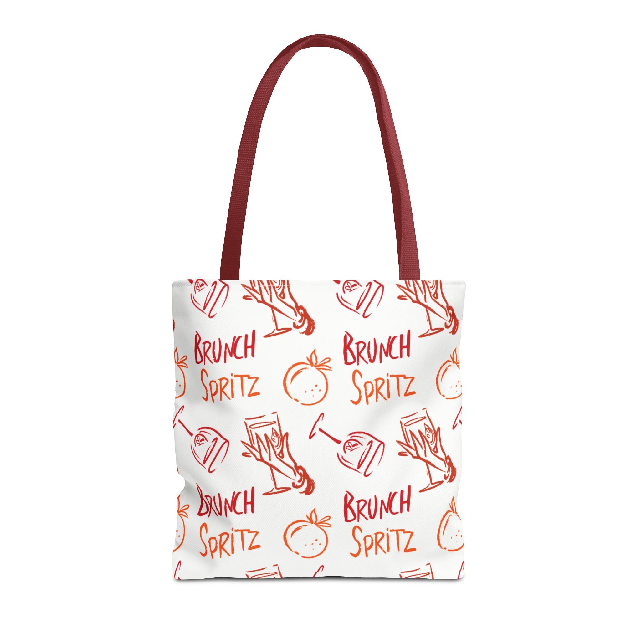 Brunch Spritz Pattern Tote Bag - Citrus All-Over Print