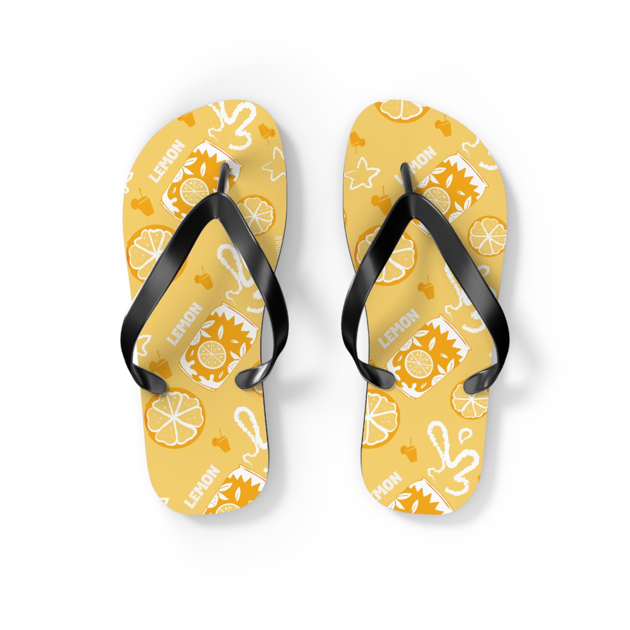 Lemon Fruit Flip Flops – Lemon Brunch Inspired Design