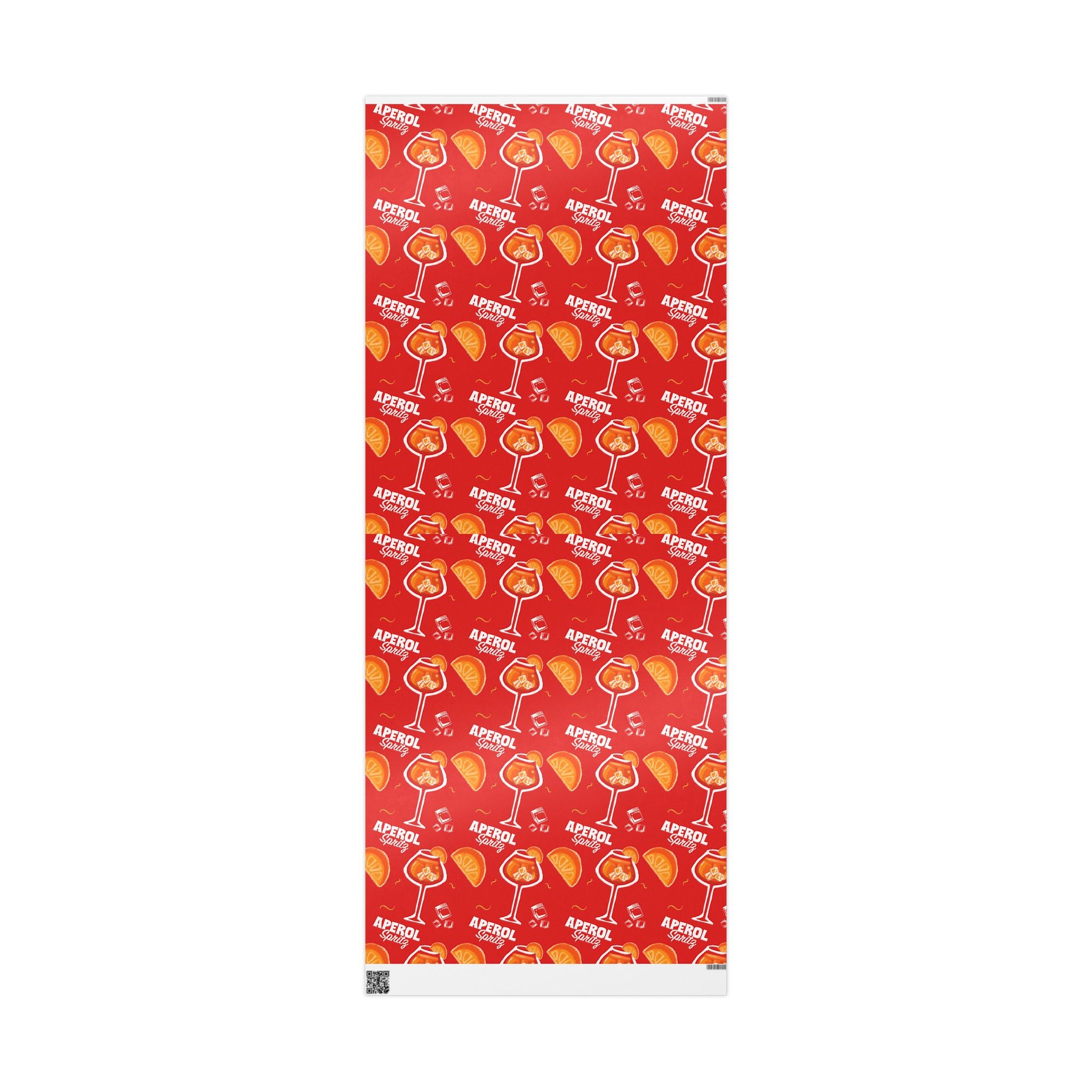 Aperol Spritz Peel Wrapping Paper Roll — Aperol Red Collection Inspired Design