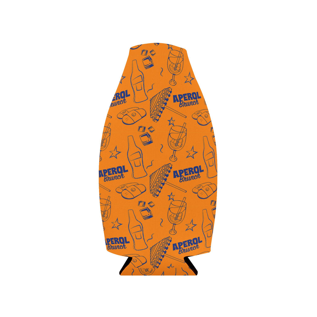 Aperol Brunch Zip-Up Bottle Cooler Sleeve — Orange Brunch Collection Inspired Design
