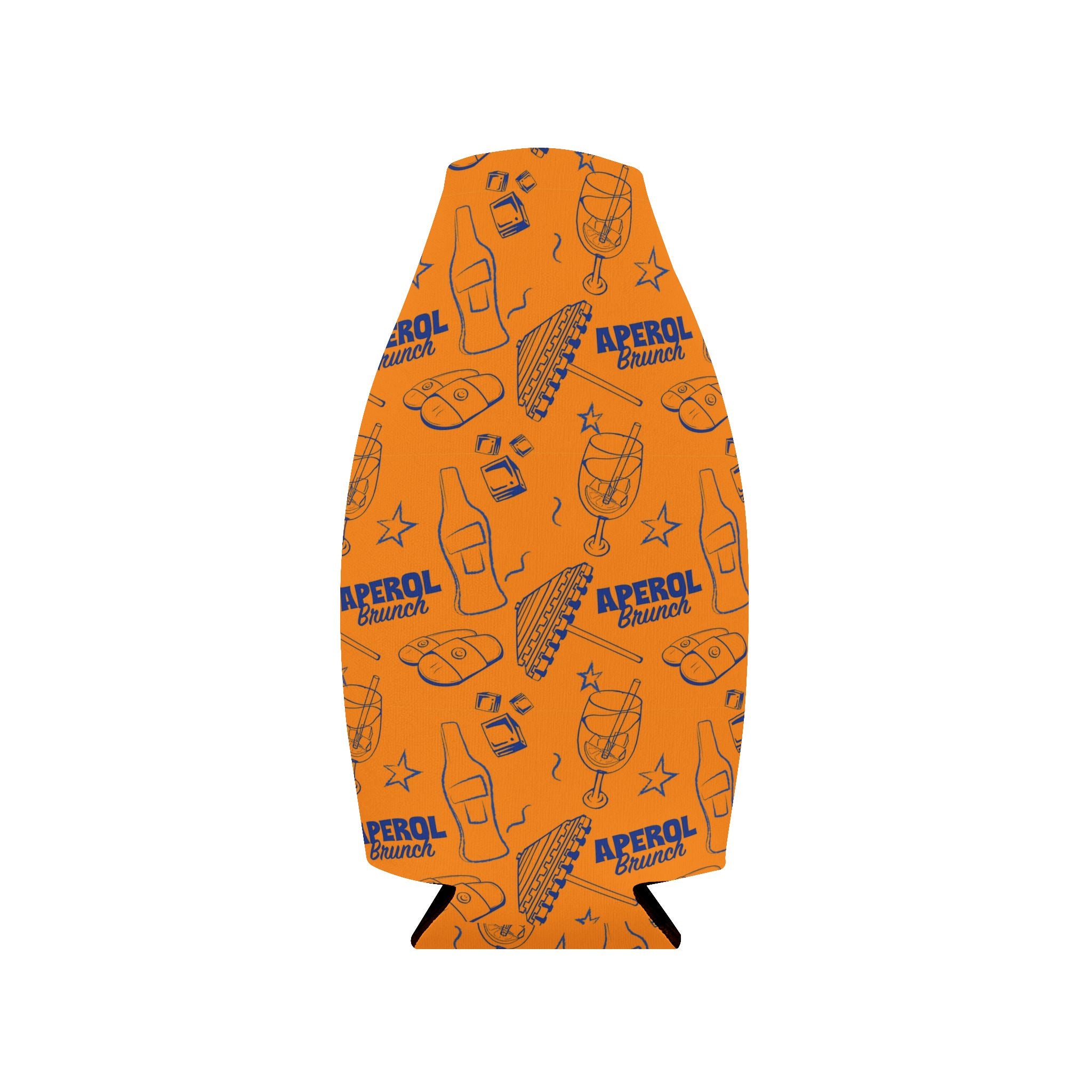 Aperol Brunch Zip-Up Bottle Cooler Sleeve — Orange Brunch Collection Inspired Design