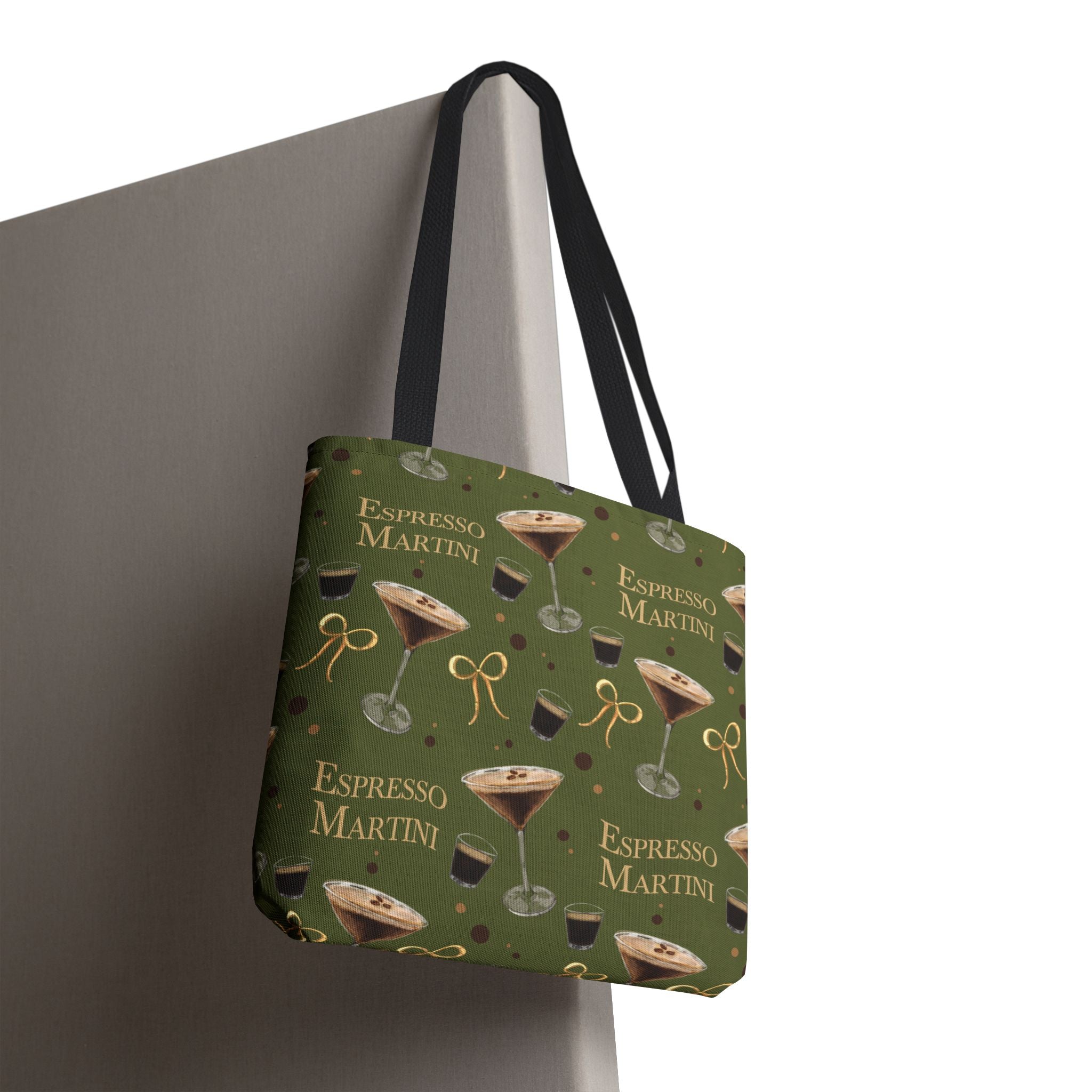 Espresso Martini Tote Bag — Olive Green Espresso Collection Inspired Design