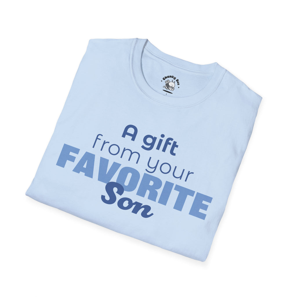Favorite Son Gift for Mom T-Shirt – Funny Mother’s Day Shirt from Son | Mom Graphic Tee