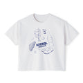 Aperol Brunch Women's Boxy Tee — Blue Aperol Inspired Design