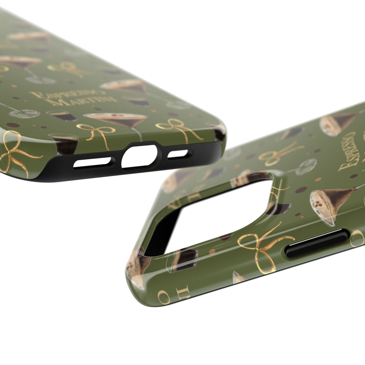 Espresso Martini Tough Phone Case — Olive Green Espresso Collection Inspired Design
