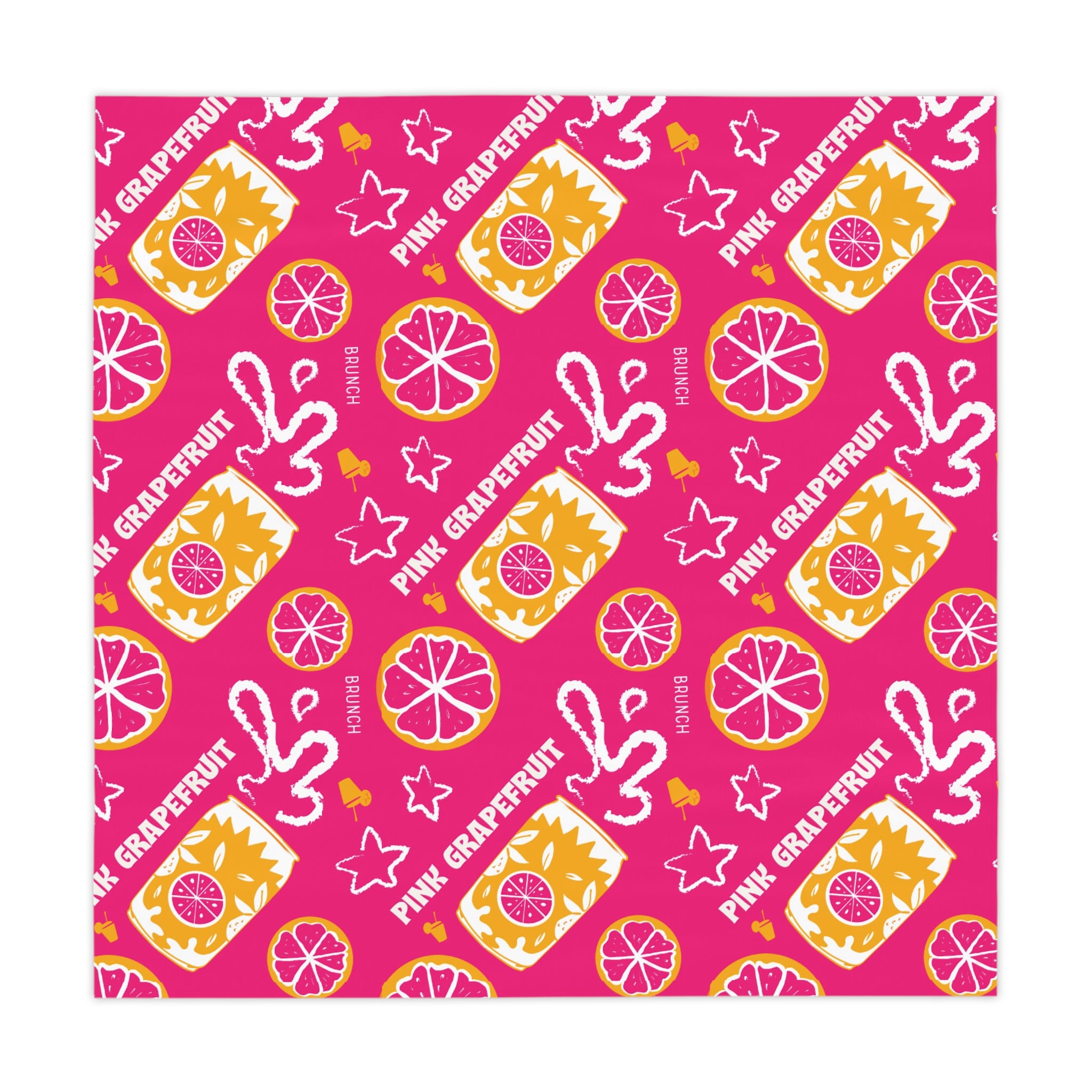 Pink Grapefruit Fruit Brunch Tablecloth — Pink Grapefruit Collection Inspired Design