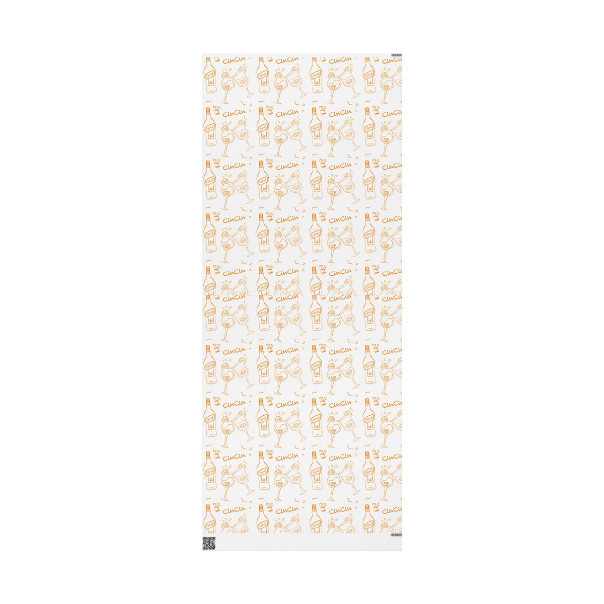 Cin Cin Peel Wrapping Paper Roll — White Cin Cin Brunch Collection Inspired Design