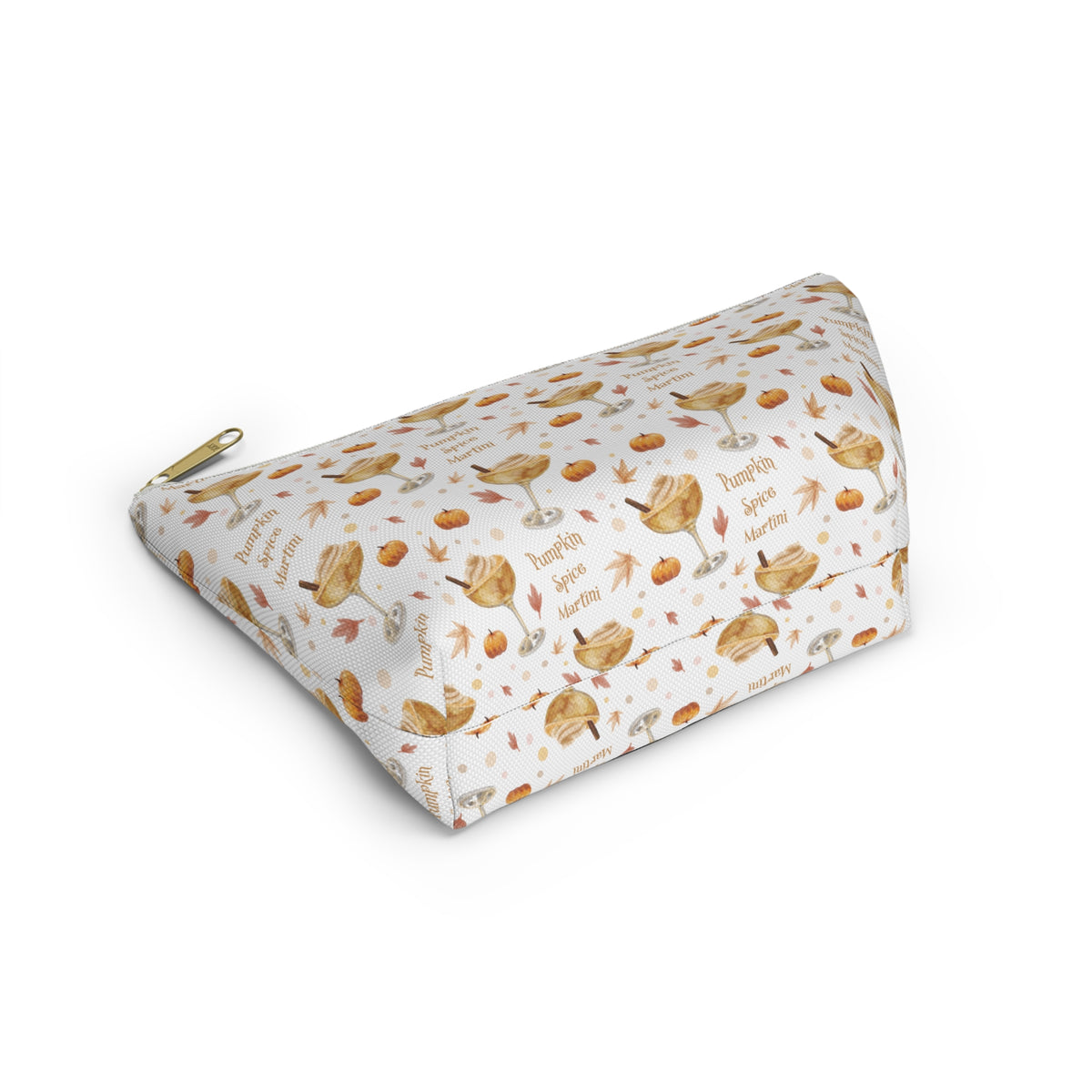 Pumpkin Spice Martini Accessory Pouch — White Pumpkin Collection Inspired Design