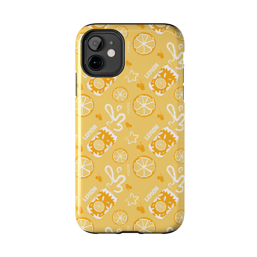 Lemon Brunch Tough Phone Case — Yellow Aperol Inspired Design